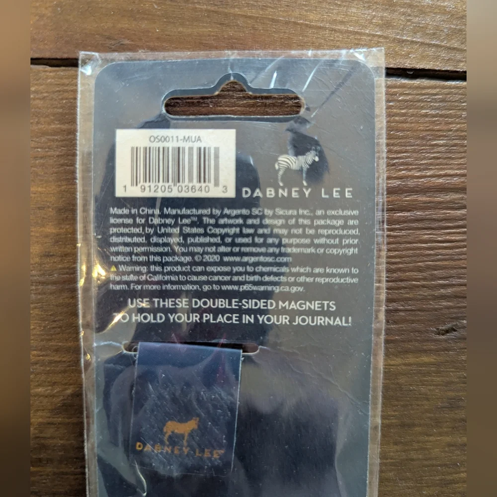 Dabney‎ Lee Elephant Magnetic Bookmarks SET OF 4 - NEW